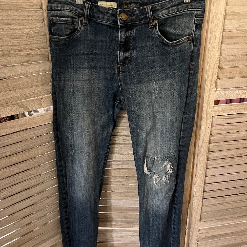Kut From The Kloth Reese Ankle Straight Leg Size 8